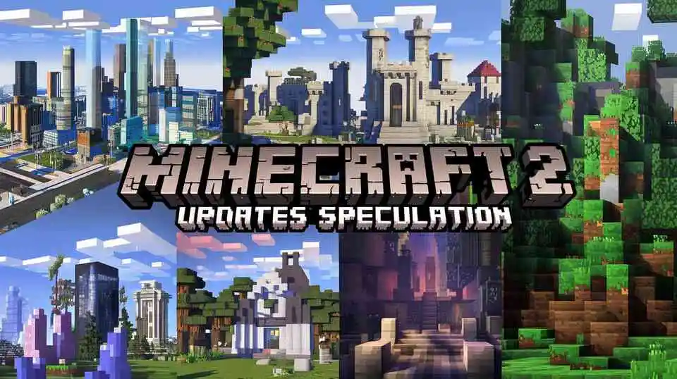 Minecraft 2 updates speculation, showcasing fan art and concept designs.